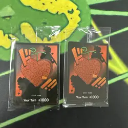 2-One Piece Devil Fruit Vol. 3 Sealed Special Don Promo Card Red Trafalgar Law - Image 1