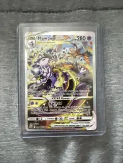 Pokemon TCG Mewtwo VSTAR Crown Zenith Holo Rare Card GG44/GG70 - Image 1