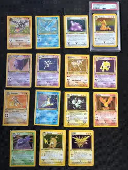Complete full 1st edition fossil set all# 62/62 Pokemon trading cards TCG/Graded - Image 1