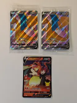+2 Charizard V SWSH050 Sword & Shield Promo Card Holo Sealed w/ Lances Charizard - Image 1