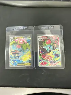 Pokemon TCG Ivysaur 134/132 And Venusaur Ex 155/132 Full Art Holo Cards Lot - Image 1
