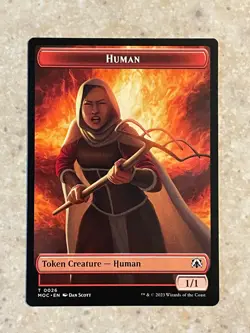 MTG NM Tentacle // Human Token [March of the Machine Commander] - Image 2