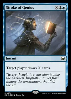 Near Mint, English - 4 x MTG Stroke of Genius Commander: March of the Machine - Image 1