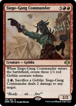 Near Mint, English - 4 x MTG Siege-Gang Commander Dominaria Remastered - Image 1