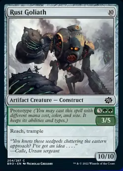 Near Mint, English - 4 x MTG Rust Goliath - Foil The Brothers' War - Image 1