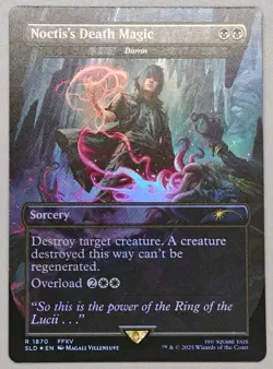 MTG x FINAL FANTASY SECRET LAIR - NOCTIS'S DEATH MAGIC #1870 RAINBOW FOIL - Image 1