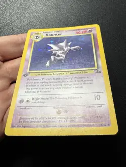 Haunter 6/62 1st Edition Holo 1999 Fossil Pokemon Card LP - Image 5
