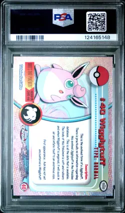 2000 TOPPS CHROME POKEMON T.V. #40 WIGGLYTUFF PSA 10 - Image 2