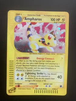 Pokemon TCG Ampharos 2/165 Holo Expedition Base Set Moderately Played - Image 1