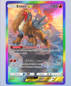 Entei Rainbow Rare 2?, Pokemon TCG Pocket, Secluded Springs, English - Image 1