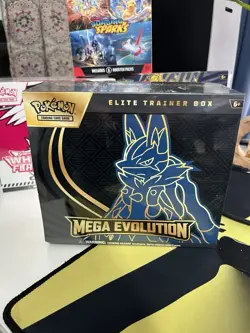 Pokemon: TCG Mega Evolutions Lucario Elite Trainer Box ETB Factory Sealed - Image 1