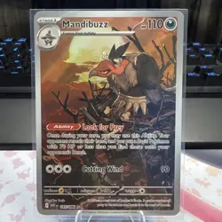 2025 POKEMON SV WHITE FLARE - WHT EN #145/086 MANDIBUZZ ILLUSTRATION RARE - Image 1