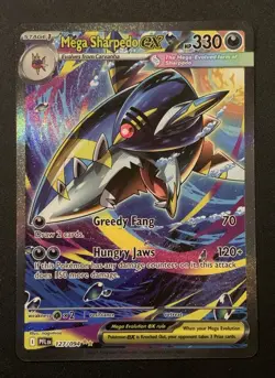 Mega Sharpedo EX 127/094 - SIR - Phantasmal Flames - Pokemon TCG 3 - Image 1