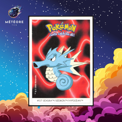 Carte Pokemon Hypocean / Seadra 117 Sticker Dunkin Boomer - Image 1