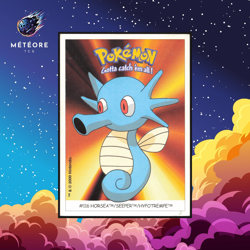 Carte Pokemon Hypotrempe / Horsea 116 Sticker Dunkin Boomer - Image 1