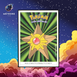 Carte Pokemon Stari / Staryu 120 Sticker Dunkin Boomer - Image 1