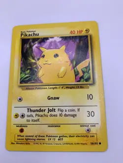 Pokemon TCG: 1999 Base Set Wizards 058/102 Pikachu - Image 1