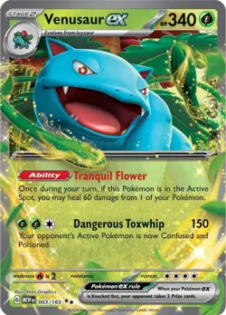 Venusaur EX 3/165 - S&V 151 MEW EN - Double Rare - Pokemon TCG NM/M - Image 1
