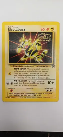 Pokemon TCG Electabuzz The First Movie Black Star Promo 2 MP. - Image 1