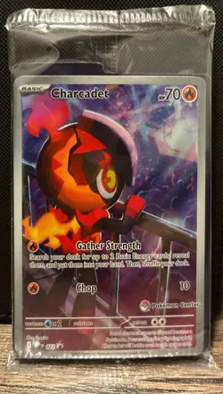 SEALED Charcadet 022 Pokemon Center Stamped Black Star Promo - Phantamsal Flames - Image 1