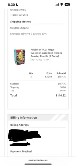 PRESALE? Pokemon TCG Mega Evolution Ascended Heroes Booster Bundle 6 Packs x4 - Image 2