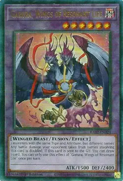 YUGIOH! GARURA WINGS OF RESONANT LIFE (RA02 - EN024) Ultimate Rare, 1st Edition! - Image 1