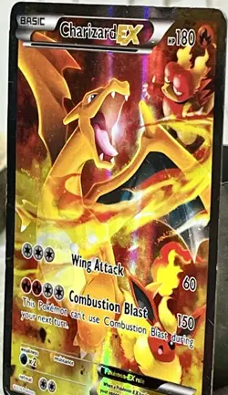 Charizard EX - Full Art Promo XY121 Pokemon Card 2016 - Damaged HP - Image 5