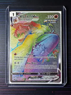 Pokemon TCG Blaziken VMAX Chilling Reign Secret Rainbow Rare Card 200/198 Lot:#1 - Image 1