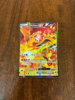 Pokemon TCG Charizard EX XY121 Black Star Promo 2016 Holo Rare Card Damaged - Image 1