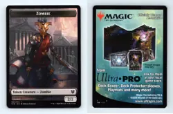 Zombie #7/14 MTG Theros Beyond Death 2020 Token TCG Card - Image 1