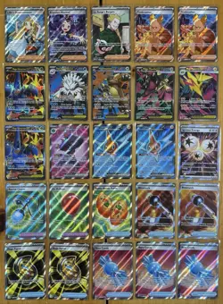 25 Ungraded Ultra Rare Pokemon TCG Card Lot Mega Evolution & Phantasmal Flames - Image 1