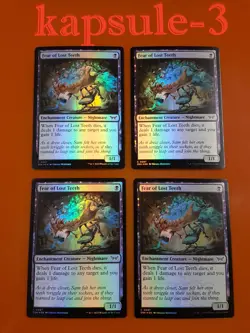 4x Fear of Lost Teeth | FOIL | Duskmourn: House of Horror | MTG Magic Cards - Image 1