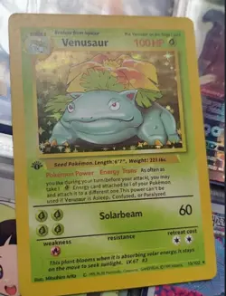 Pokemon Venusaur Holo Card First Edition - Image 1