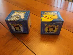 Pokemon 23k Gold Plated Collectable Cards; Pikachu and Poliwhirl with Cert 1999 - Image 2