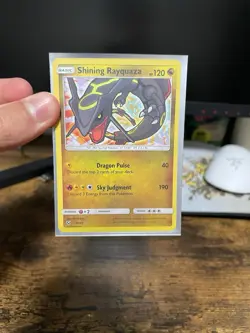 Pokemon TCG Shining Rayquaza Holo Rare Card Shining Legends - Image 1