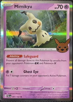 Mimikyu 097/193 Trick or Trade 2023 Holo - Pokemon Card - Image 1