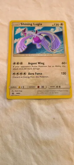 2017 Pokemon Holo Foil Promo SM82 SHINING LUGIA Card NM Mint Looks Unplayed - Image 1