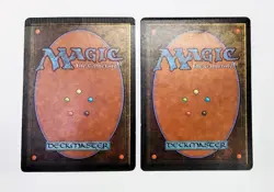 VINTAGE MTG ERROR CARDS: Revised (3rd Ed, 1994) Island & Swamp w/ CRIMP Errors! - Image 2