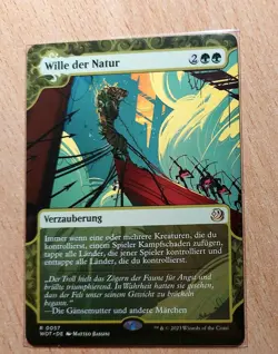 Mtg Magic: # Full Art # Wille der Natur, Nature's Will, DEUTSCH Mint - Image 1