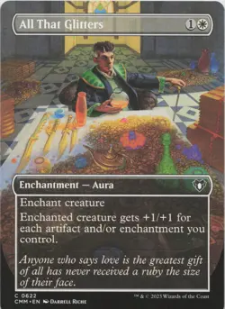 All That Glitters (Borderless) C Commander Masters 622 NM MTG - Image 1