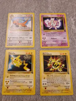 Pokemon First Movie Set x4 Black Star Promo Cards - Image 1
