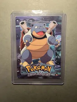 1999 Topps Pokemon Blastoise #09 Stage 3 E9 of 12 Blue Logo - Image 1