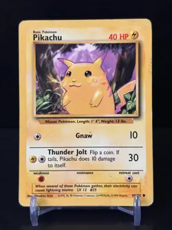 Pokemon - Pikachu - Base Set - 58/102 - Heavy Play - Image 1