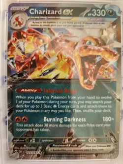 2023 Pokemon Obsidian Flames Charizard ex 125 PSA 9 MINT - Image 2