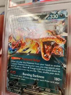 2023 Pokemon Obsidian Flames Charizard ex 125 PSA 9 MINT - Image 3