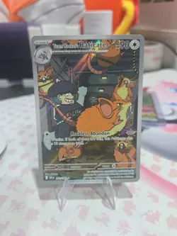 Team Rockets Raticate 202/182 Pokemon TCG: Destined Rivals Illustration Rare - Image 1