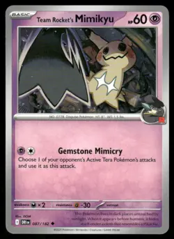 2025 Scarlet & Violet Series - Destined Rivals Team Rocket's Mimikyu Uncommon - Image 1