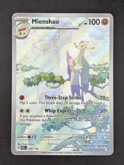 Mienshao 200/182 Holo Illustration Rare Pokemon TCG Paradox Rift Near Mint - Image 1