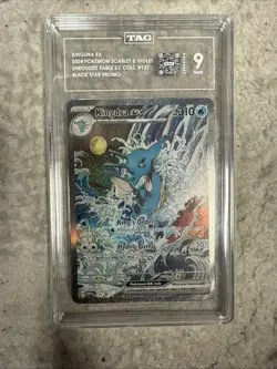 2024 Pokemon Kingdra EX #131 Holo Rare TAG 9 - Image 1