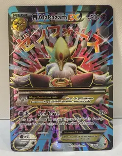 M Alakazam EX (Full Art) MEGA 118/124 Fates Collide 2016 Holo - NM - Pokemon TCG - Image 1